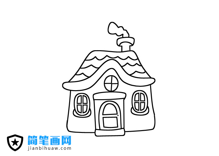 小房子簡(jiǎn)筆畫(huà)圖片