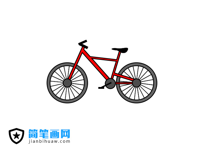 運(yùn)動(dòng)自行車簡(jiǎn)筆畫圖片